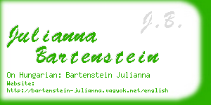 julianna bartenstein business card